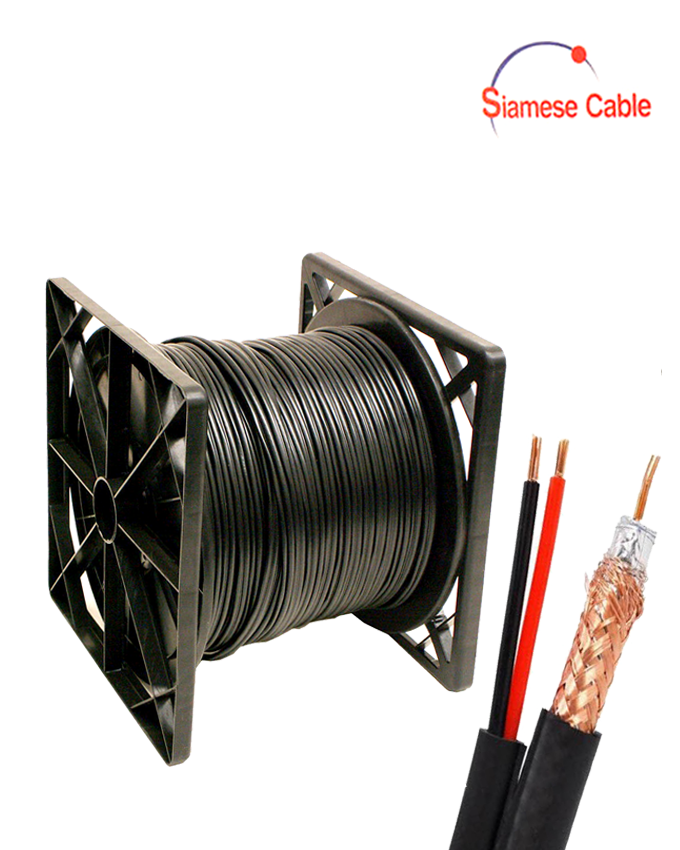 Siamese Cable RG59 Video 20AWG 18/2 - 1000ft